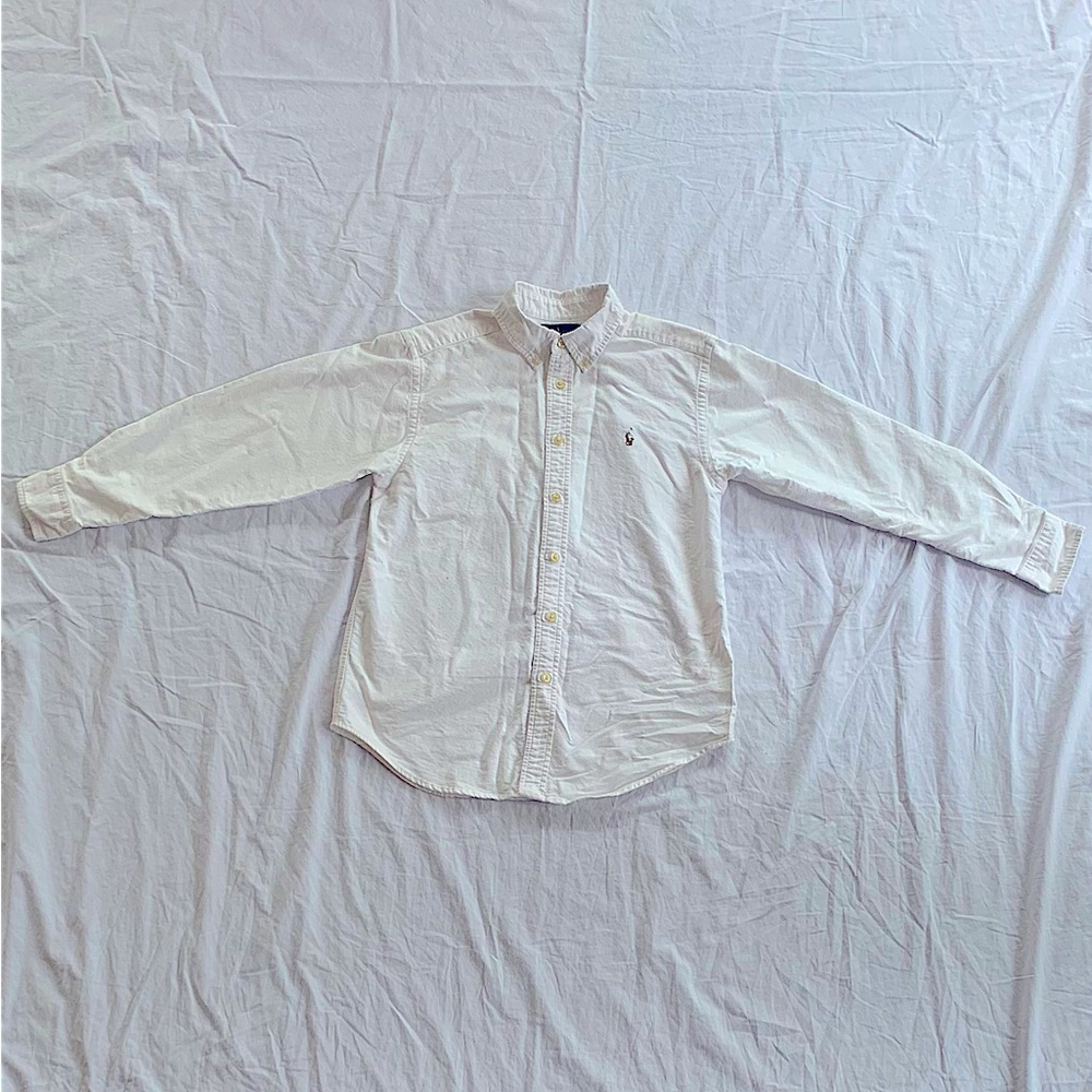 Boys white button up
